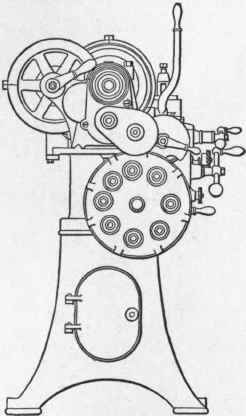 Fig. 250. End Elevation of 16 inch Springfield Lathe.