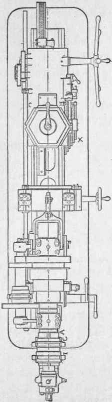 Fig. 292. Plan of the Pratt & Whitney Turret Lathe.