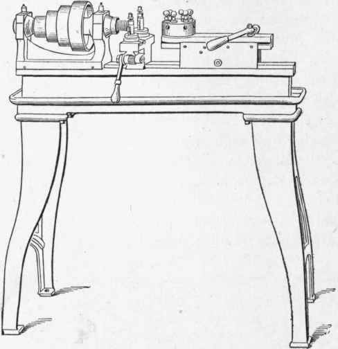 Fig. 307. 10 inch Monitor Lathe, built by the Pratt & Whitney Company.