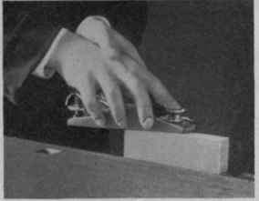 Fig. 4a. End Planing with a Block Plane.