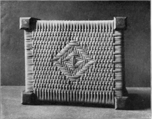 Cross Weaving Design For Stool.