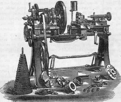 Fig. 21. Treble Geared Lathe.
