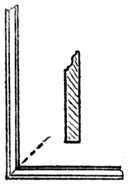 Fig. 321.   Mitred Skirting.
