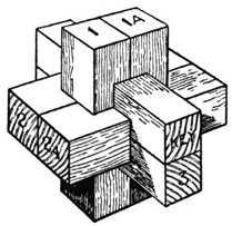 Fig. 392.   Chinese Cross Puzzle.