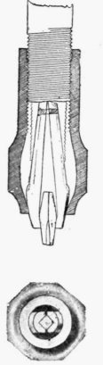 Fig. 78. Section and plan of socket.