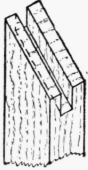Isometric projector of mitred piece.