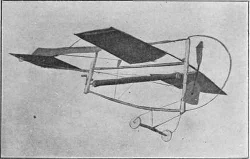 A monoplane with divided front plane