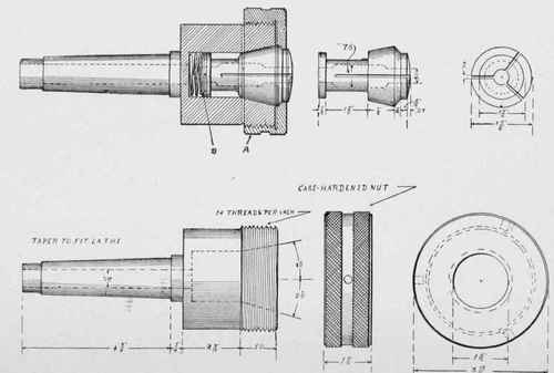 An improved lathe chuck with spring actuated collet