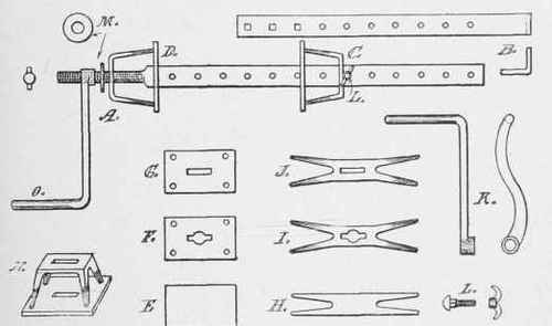 Details of the carpenter's clamp