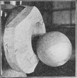 The roughly turned ball