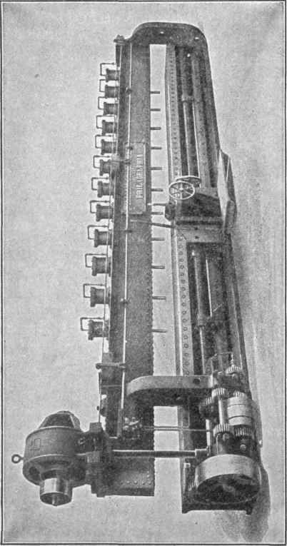 Fig. 191. Plate Planer with Pneumatic Jacks Courtesy of William Sellers & Company, Philadelphia, Pennsylvania