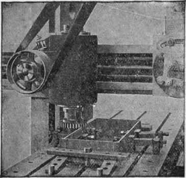 Fig. 228. End Milling Attachment on Planer