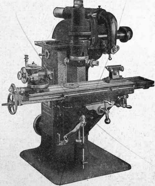 Fig. 231. Duplex Milling Machine Set for Cutting Spirals Courtesy of Van Norman Machine Tool Company, Springfield, Massachusetts