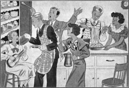 An Informal Kitchen Party Can Be Fun