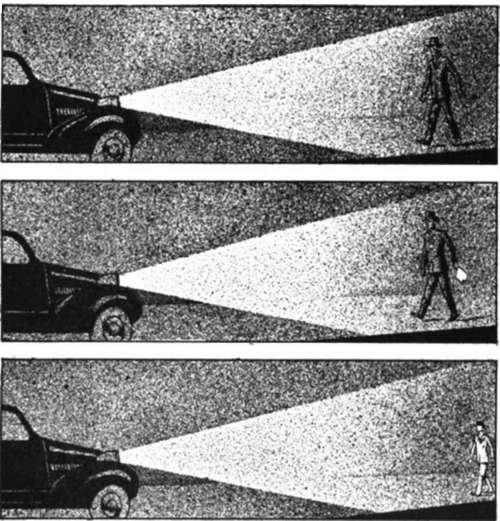 It Is Difficult For A Driver To See A Pedestrian On The Highway At Night