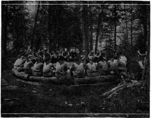 A Scouts Own Service in a woodland chapel