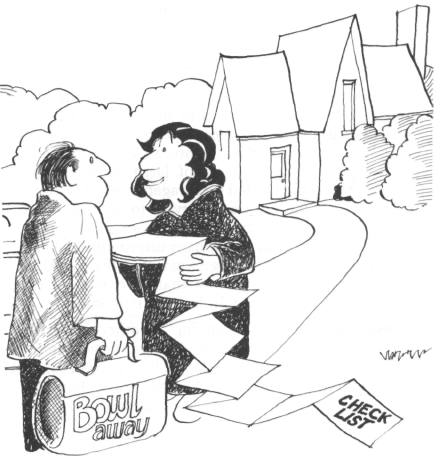 Forget the bowling, there are one or two small jobs for
you to do.