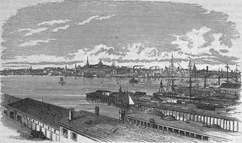 View of Boston from the Harbor.