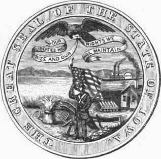 State Seal of Iowa.
