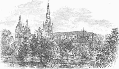 Lichfield Cathedral.