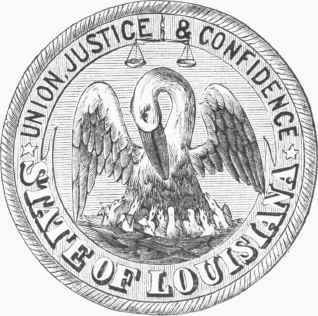State Seal of Louisiana.
