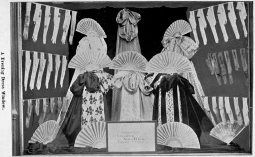 a evening dress window