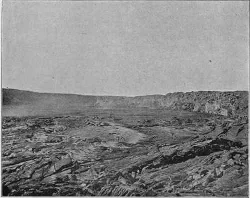 Another view of the crater floor and walls of Kilauea. (U. S. G. S).