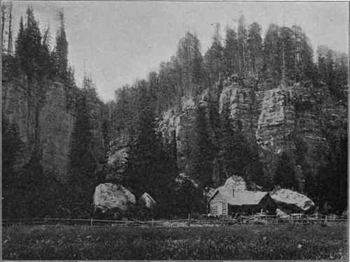 Limestone cliffs, Black Hills, S. D. (U. S. G. S).