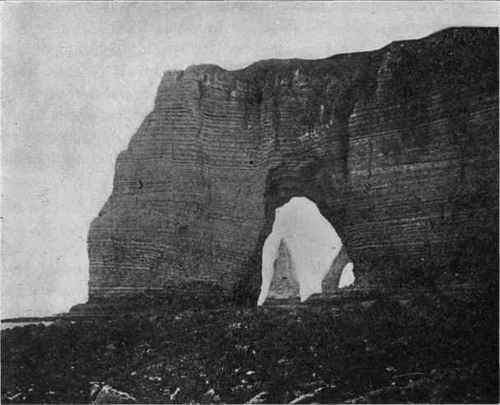 Wave erosion; Etretat, France.