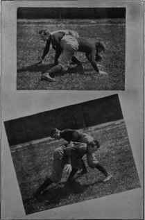 Upper Blocking with hip. Lower Blocking with shoulder