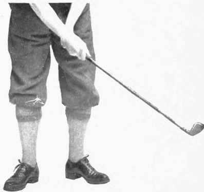 Fig. 43.   Straight position of right wrist in follow through.