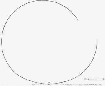 Fig. 20 THE PROPER KIND OF SWING, VIZ. ONE THAT WILL SWEEP THE BALL AWAY (The line represents the curve described by the club head)