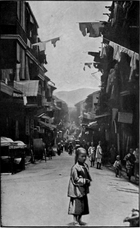 A Hong Kong Street In The Chinese Quarter