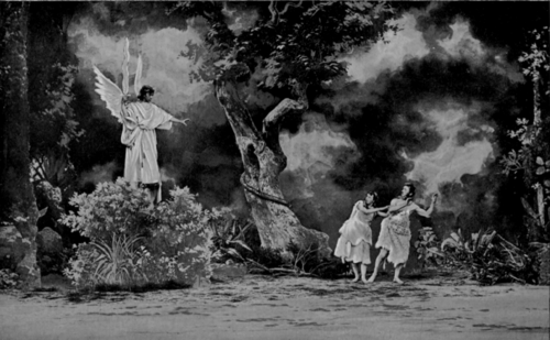 Tableau Of Adam And Eve Driven From Paradise