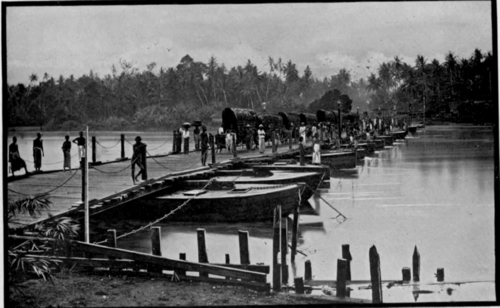 A Bridge Of Boats At Colombo