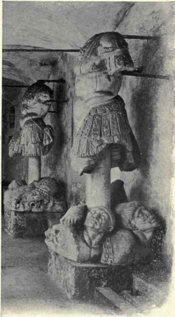 Ruined Statues Of The Dorias, Cloister Of San Matteo.