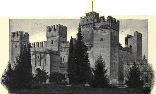 An Ancient Castle Of The Scaligers, Near Lake Garda.