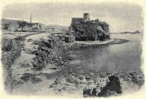 The Lava Blackened Coast Near Etna.