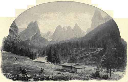 A Group Of Dolomite Peaks.
