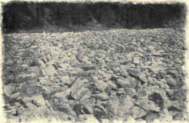 A River Of Stones Among The Dolomites.