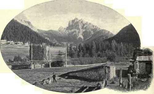 A Wayside Farm, With Frame For Drying Beans.