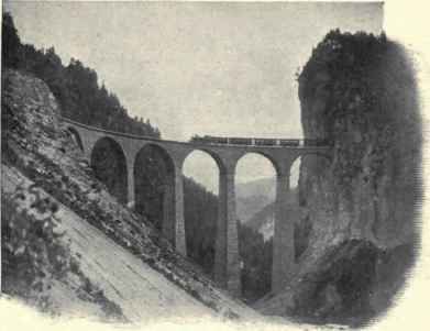 A Viaduct On The New Railway.