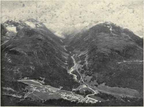 The Valley Of The Roseg Glacier.